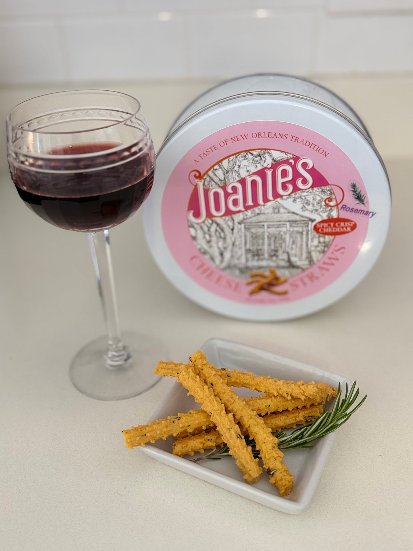 Rosemary Spicy Crisp Cheddar Cheese Straws
