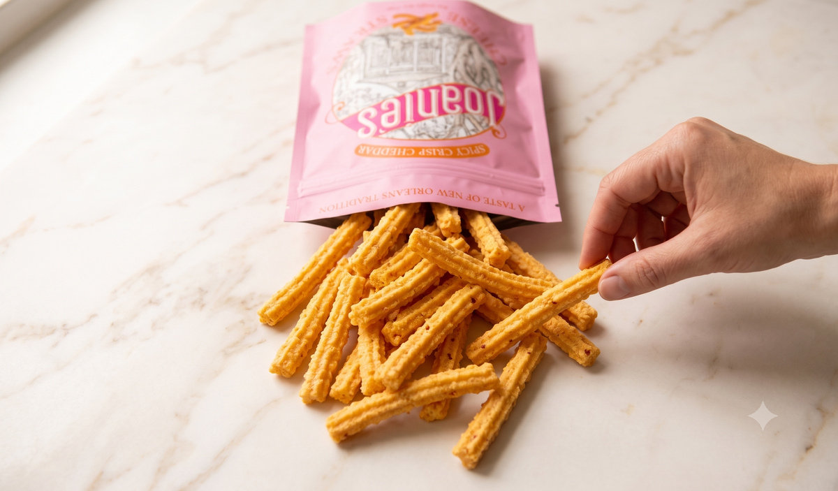 Spicy Cheddar Cheese Straws — Sharp Cheddar & Cayenne (4 oz Bag)