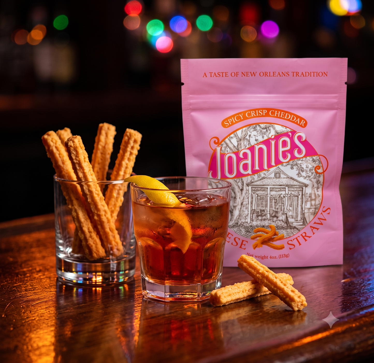 Spicy Cheddar Cheese Straws — Sharp Cheddar & Cayenne (4 oz Bag)