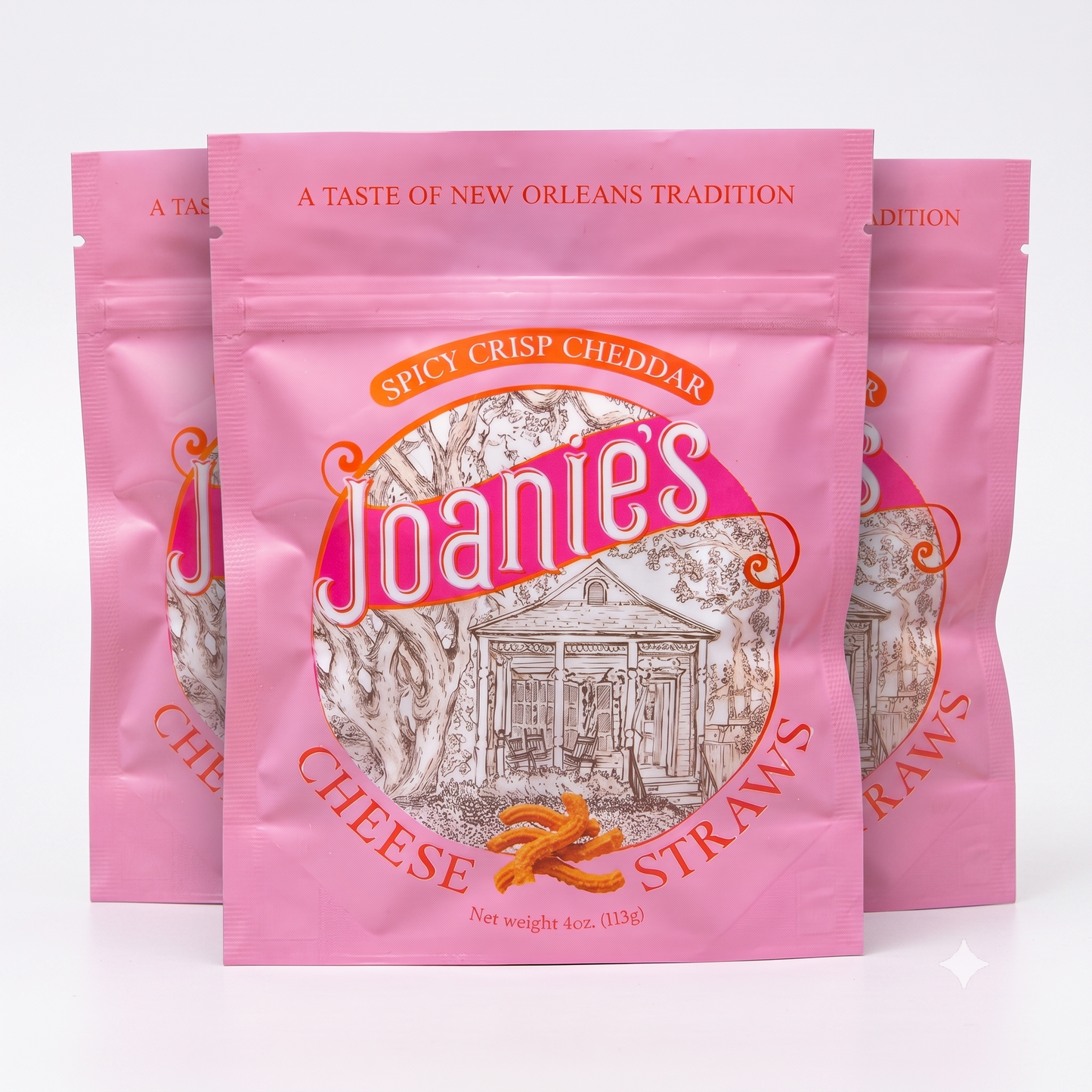Spicy Cheddar Cheese Straws — Sharp Cheddar & Cayenne (4 oz Bag)
