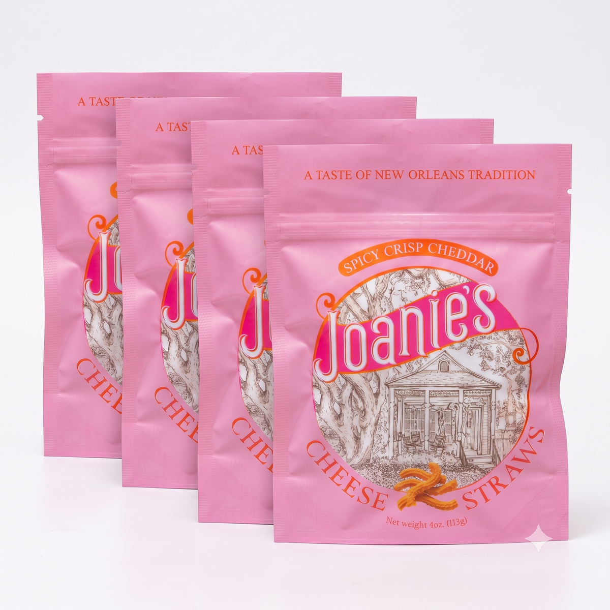 Spicy Cheddar Cheese Straws — Sharp Cheddar & Cayenne (4 oz Bag)
