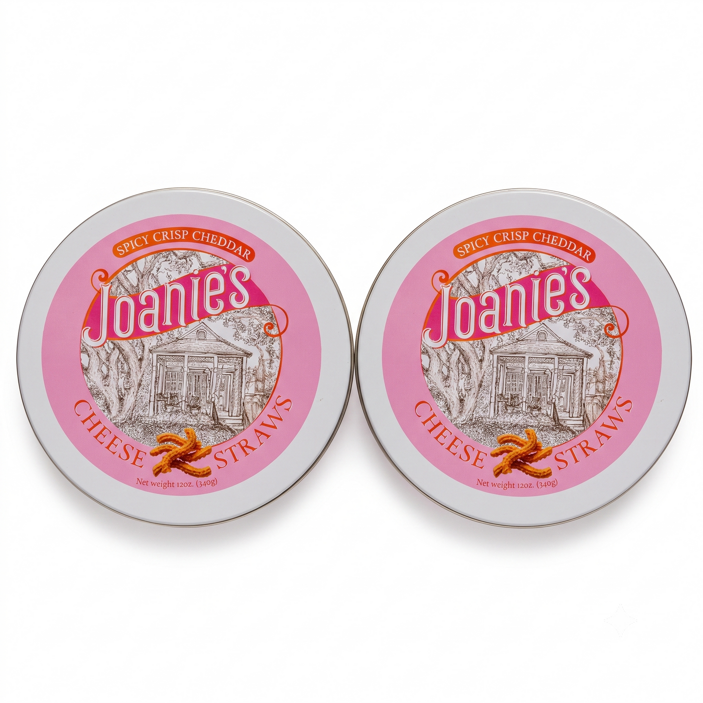 Spicy Cheddar Cheese Straws Gift Tin — Sharp Cheddar & Cayenne (12 oz)