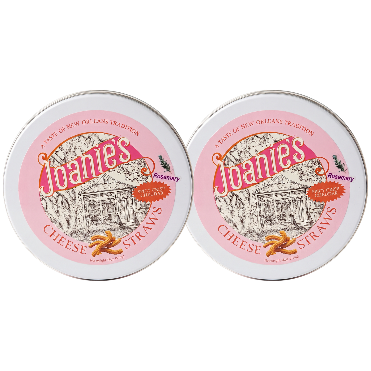 Rosemary Cheese Straws Gift Tin — Cheddar & Rosemary (12 oz)